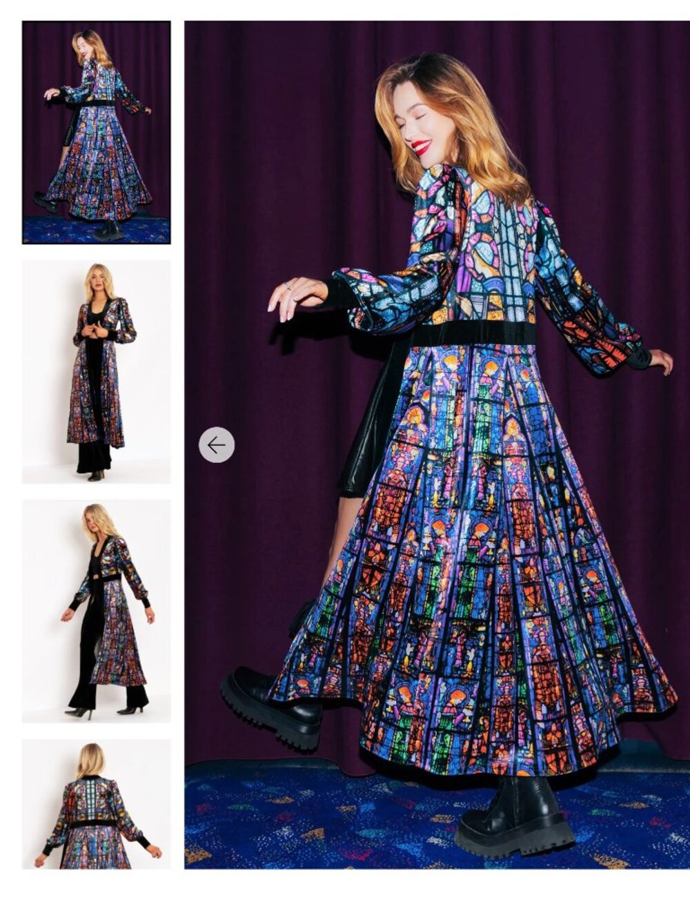 ISO TRADE My XS for your M,L,XL Adoration Sacred Heart Velvet Maxi Jacket